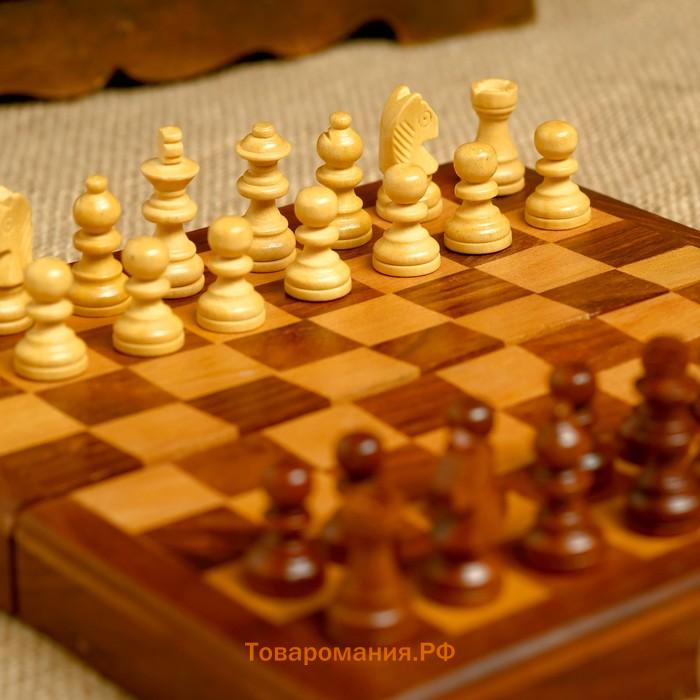 Шахматы, 17.5×17.5×2 см, дерево