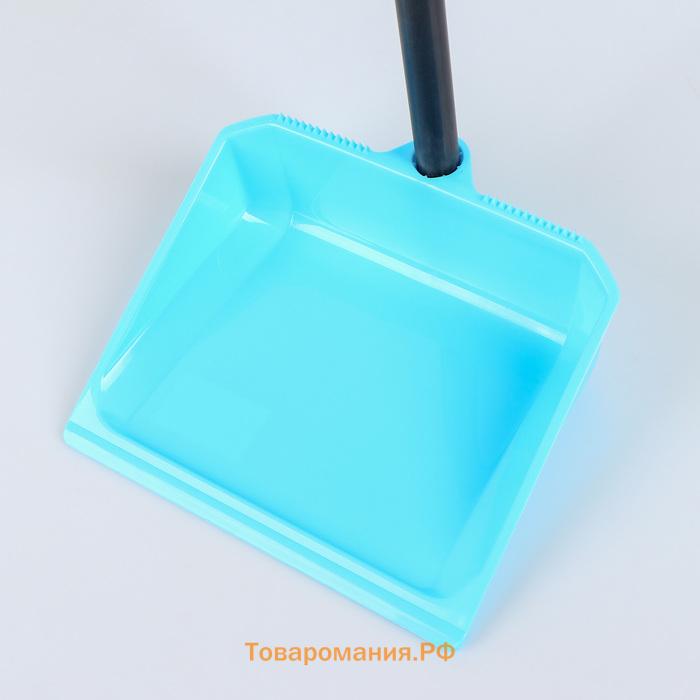Щётка для пола с совком Spin&Clean «Практик», пластик, 17.5×19.5×83 см, МИКС