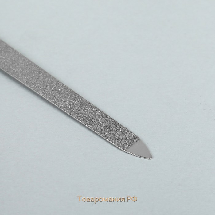 Пилка металлическая для ногтей, 13,5 см, на блистере, цвет чёрный, F-6-3