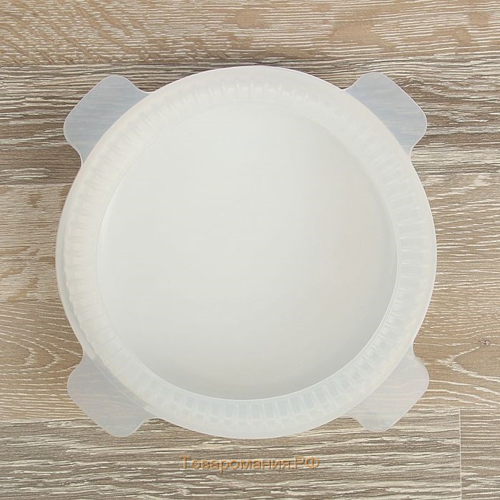 Форма для муссовых десертов и выпечки «Круг», 23,5×23,5 см, внутренний d=16 см, цвет белый