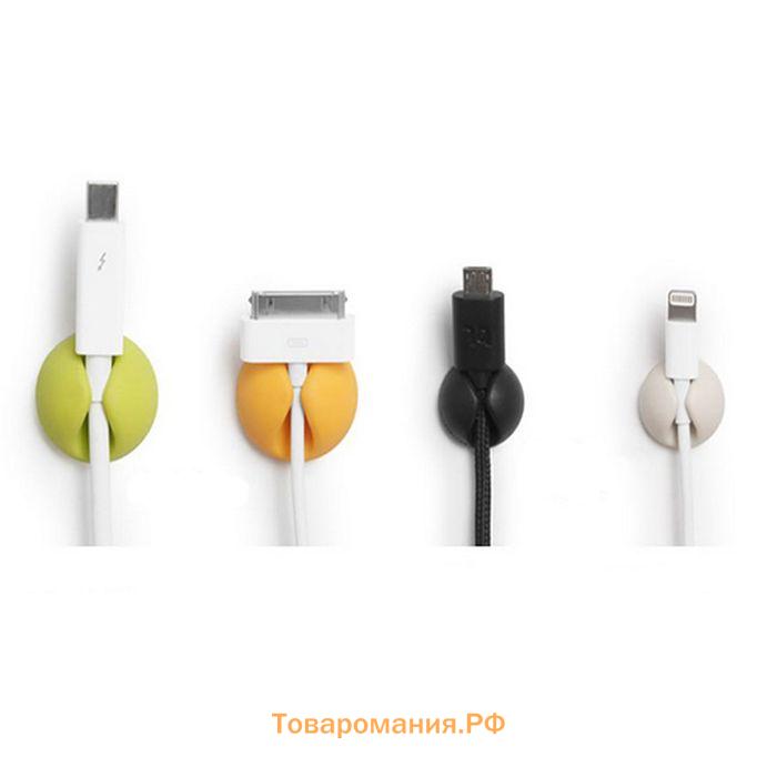 Зажимы для проводов, набор 6 шт., пластик, МИКС