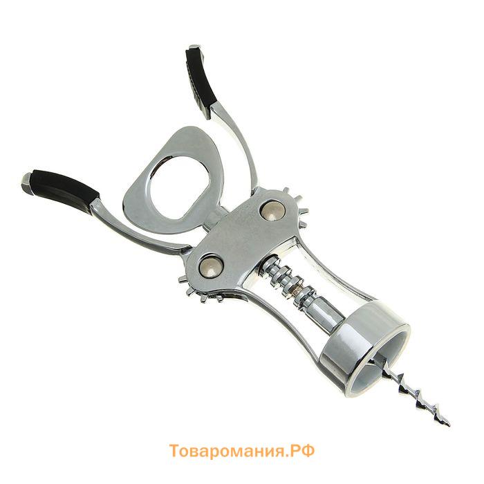 Штопор для вина , h=19.5 см, серебристый