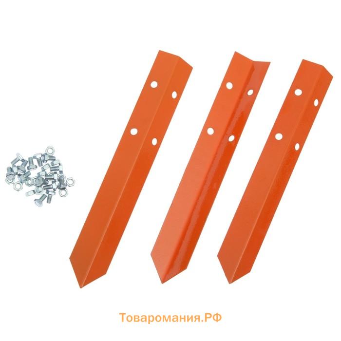 Клумба оцинкованная, d=140 см, высота бортика 15 см, оранжевая, Greengo
