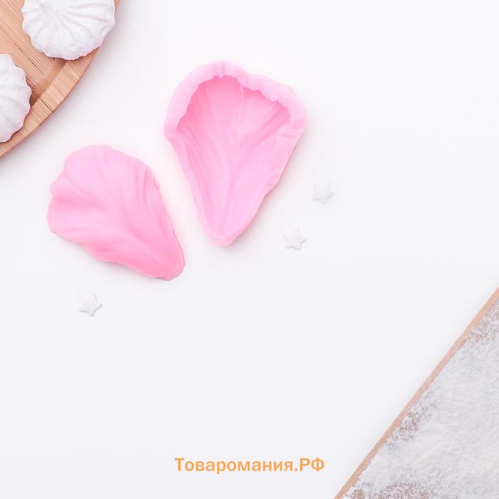 Молд для заливки «Листопад», силикон, 7.2×5.4 см, розовый