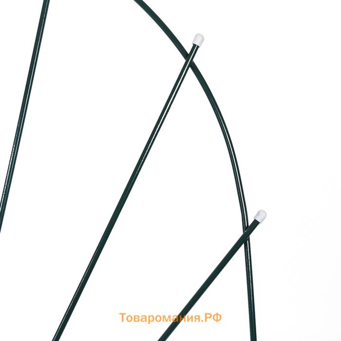Шпалера, 150×62×1 см, металл, зелёная, «Парус мини»