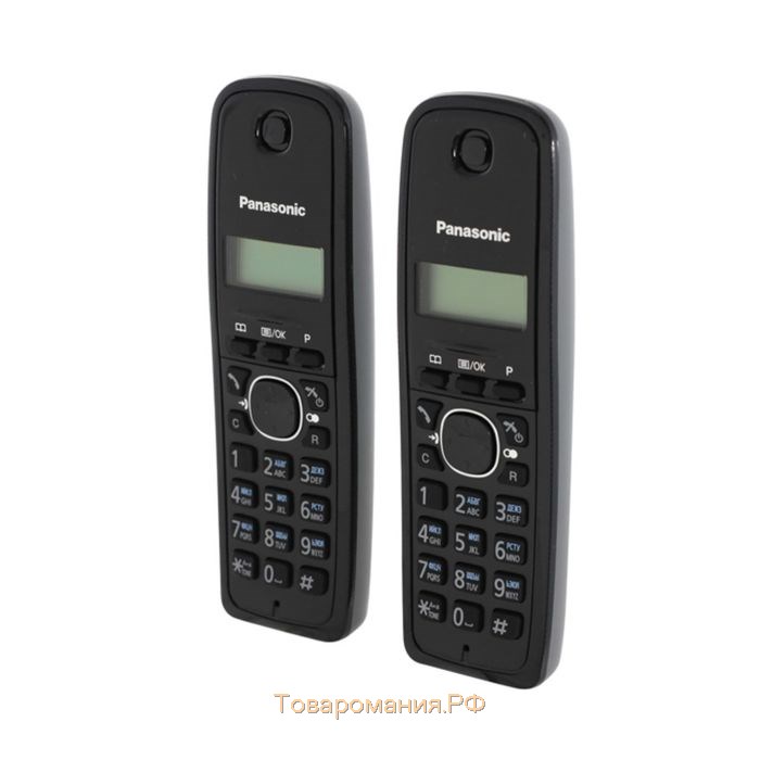 Радиотелефон Dect Panasonic KX-TG1612RUH темно-серый, АОН