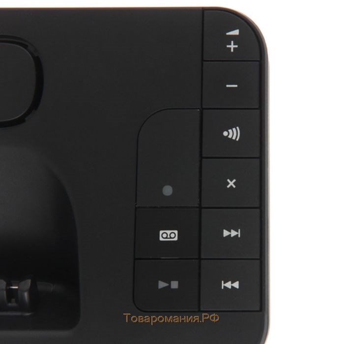Радиотелефон Panasonic Dect KX-TGH220RUB, автоответчик, АОН, чёрный