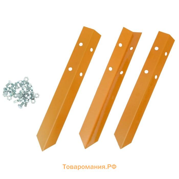 Клумба оцинкованная, 2 яруса, d=60–100 см, высота бортика 30 см, оранжевая, Greengo