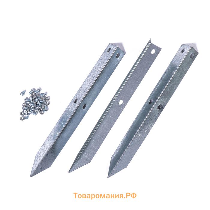 Клумба оцинкованная, 2 яруса, d=60–100 см, высота бортика 30 см, оранжевая, Greengo