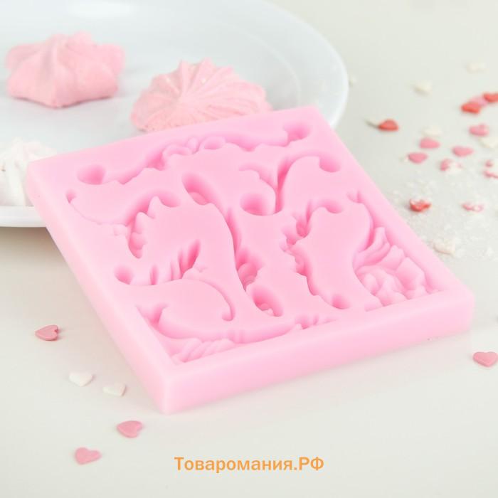 Молд «Вензельный оттиск», 9.8×9.8 см, МИКС