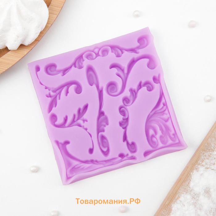 Молд «Вензельный оттиск», 9.8×9.8 см, МИКС