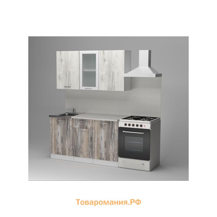 Кухонный гарнитур «Инна медиум», 1400×1570 мм, цвет пайн белый/пайн экзотик