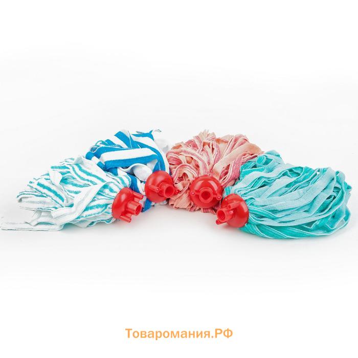 Насадка для швабры ленточная  «Полоски», микрофибра, 30×8×8 см, МИКС