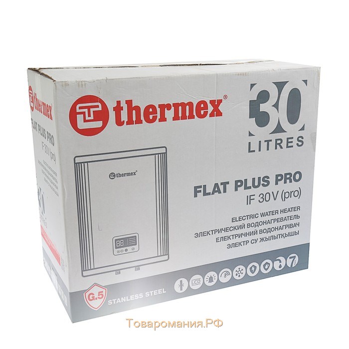 Водонагреватель Thermex IF 30-V (pro) Wi-Fi, накопительный, 2 кВт, 30 л, белый