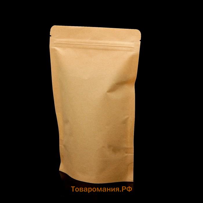 Пакет Zip - lock Крафт с прямоугольным окном 12×20 см