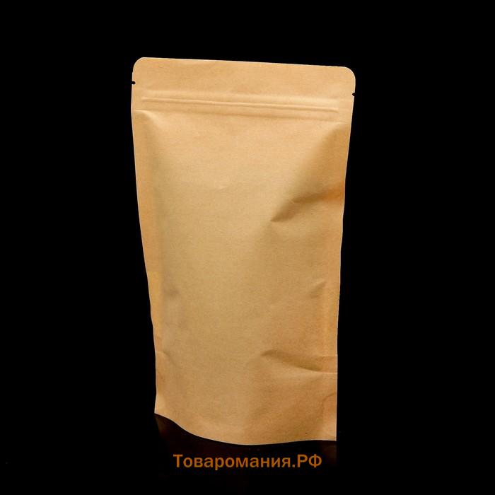 Пакет Zip - lock Крафт с прямоугольным окном 16×26 см