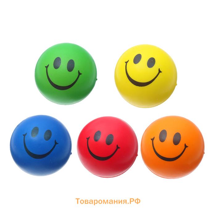 Сквиш антистресс - игрушка «Смайл», мялка, МИКС