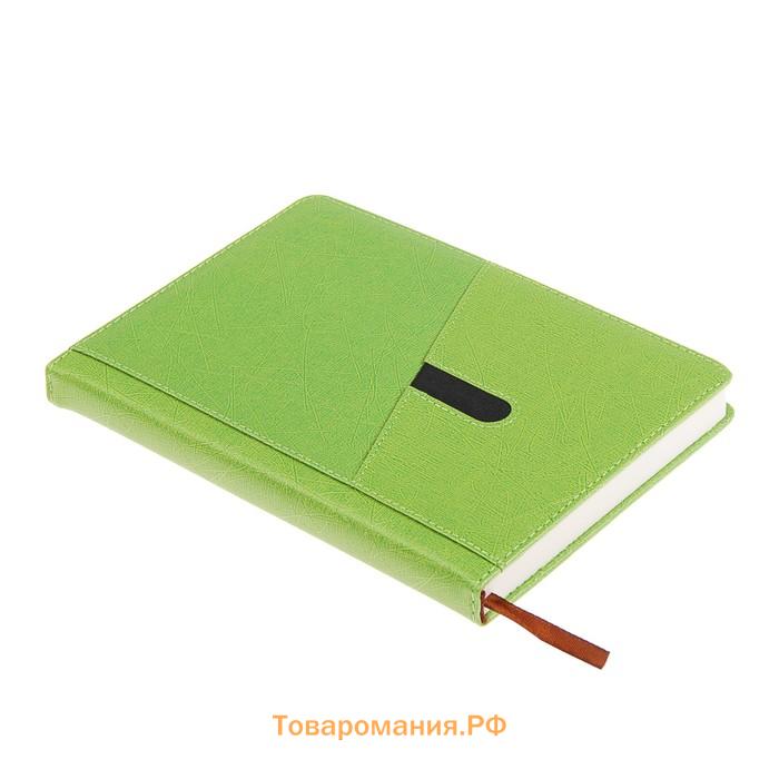 Ежедневник недатированный Calligrata, А5, в линейку, с карманом, с хлястиком, 120 листов, обложка ПВХ, МИКС