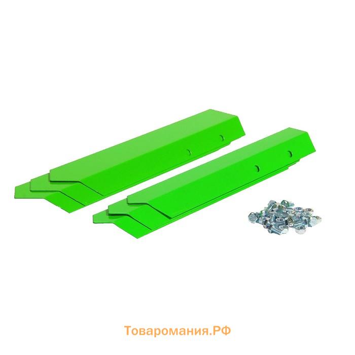 Клумба оцинкованная, 50×15 см, ярко-зелёная, «Терция», Greengo