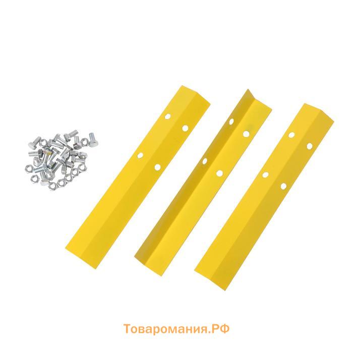 Клумба оцинкованная, 80×80×15 см, жёлтая, «Квадро», Greengo