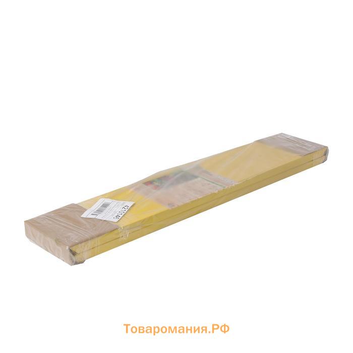 Клумба оцинкованная, 80×80×15 см, жёлтая, «Квадро», Greengo