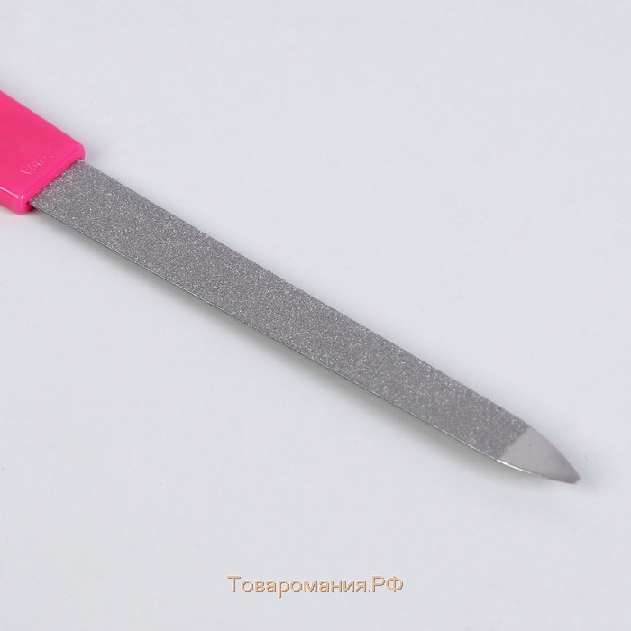 Пилка металлическая для ногтей, 15 см, цвет МИКС