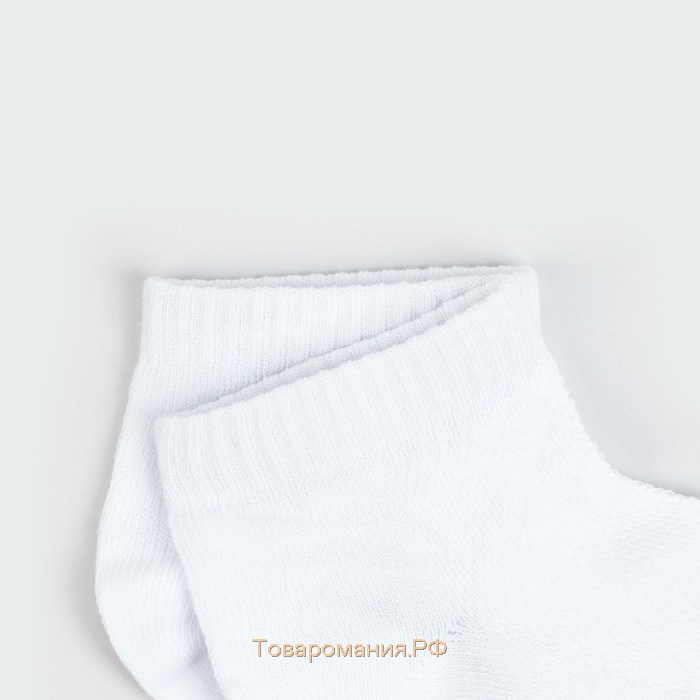 Набор носков детских (3 пары) белый, размер 18-20