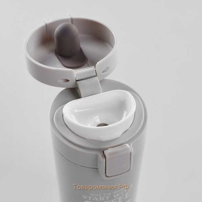 Термокружка, 380 мл, Start with coffee, сохраняет тепло 8 ч, с ситечком