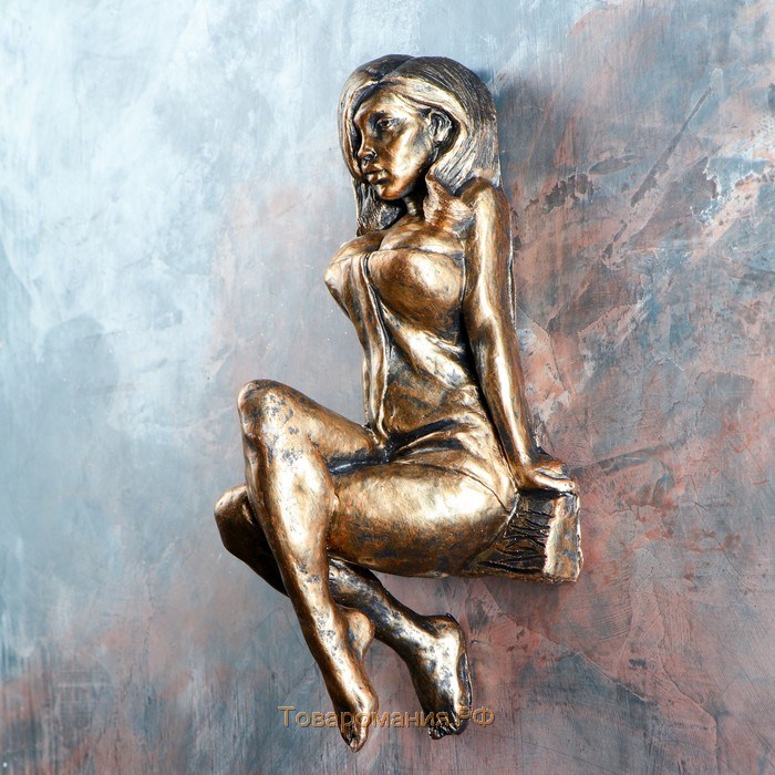 Вешалка настенная «Девушка», панно, 32×15×13 см