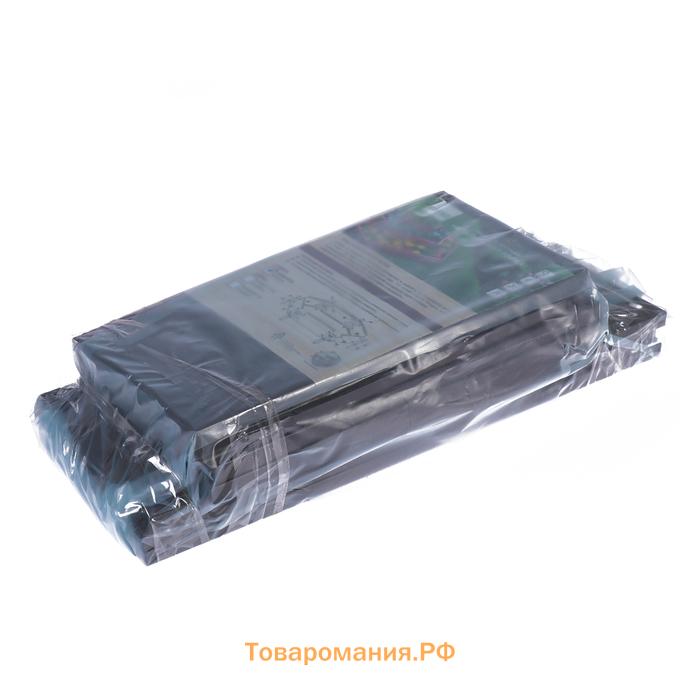 Клумба оцинкованная, 2 яруса, d=60-100 см, высота бортика 30 см, коричневая, Greengo