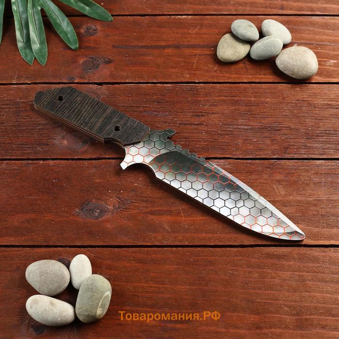 Сувенир деревянный нож 6 модификация, 5 расцветов в фасовке, МИКС
