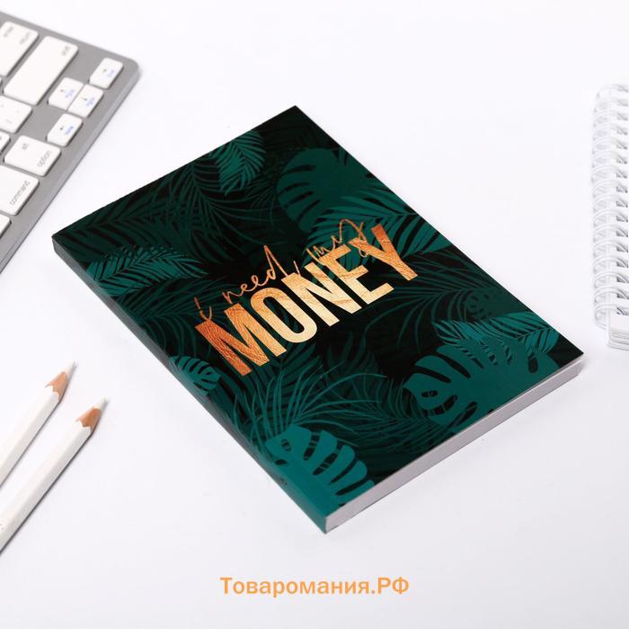 Блокнот для планирования финансов А6, 68 л «I need my money»