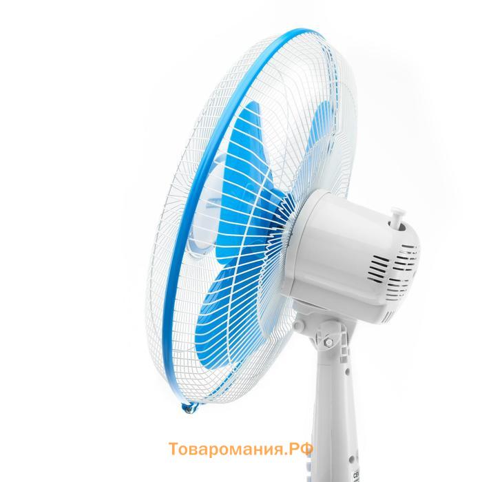 Вентилятор Energy EN-1635R, напольный, 40 Вт, 3 режима, бело-голубой