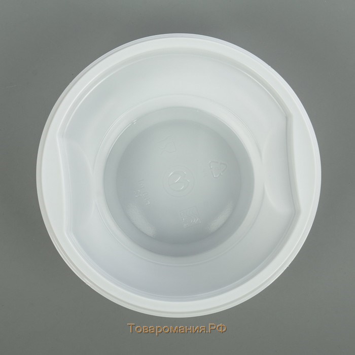 Набор пластиковых одноразовых тарелок для супа, 600 мл, 12 шт, цвет белый