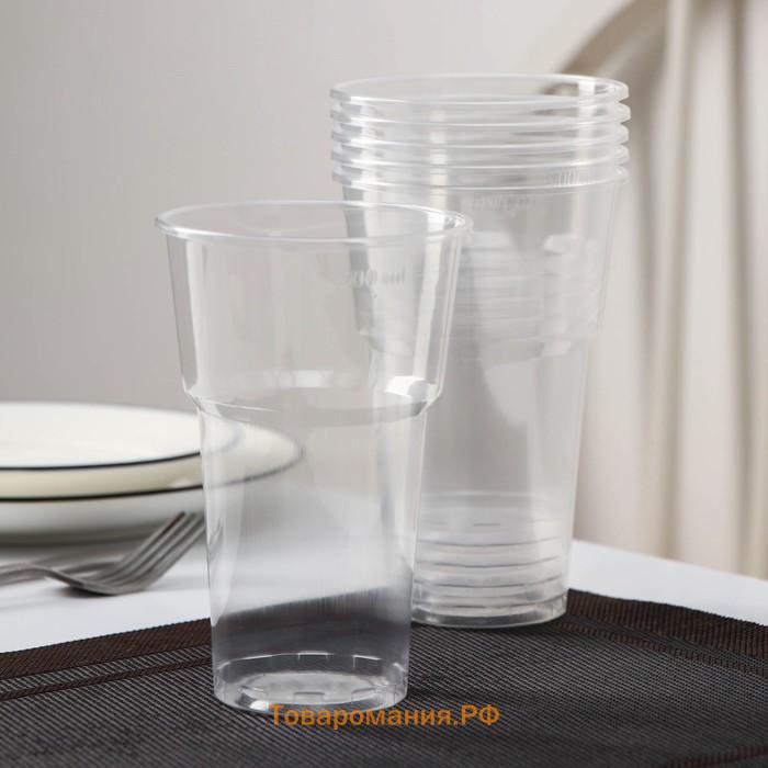 Набор пластиковой одноразовой посуды на 6 персон «Биг-Пак №2», тарелки секционные, стаканчики: 200 мл, 300 мл, 500 мл, вилки, ножи, трубочки, бумажные салфетки, зубочистки, цвет белый