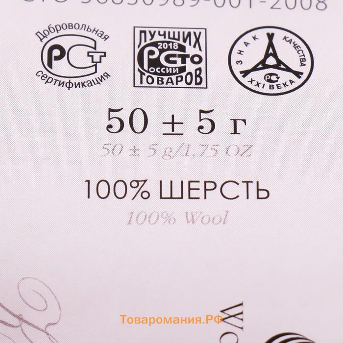 Шерсть для валяния 100% тонкая шерсть 50гр (35 Моренго)