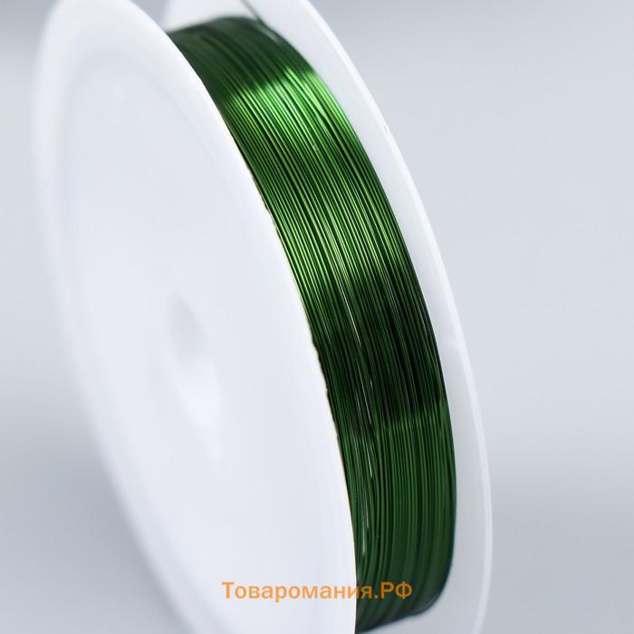 Проволока для творчества "Astra" 0,3 мм, 10 м, зелёный
