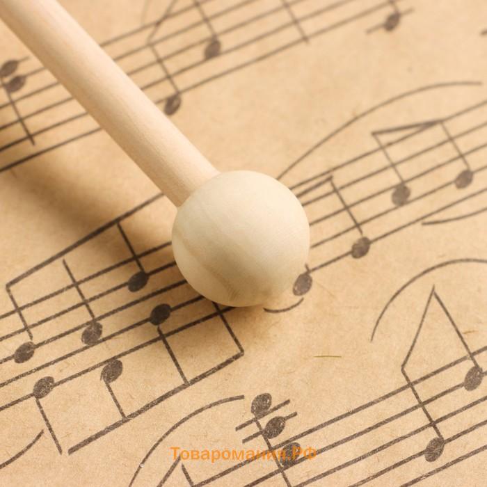 Музыкальный инструмент: Гонг с колотушкой, Music Life, 15 см