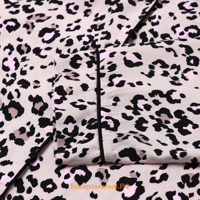 Пижама женская (рубашка и брюки) KAFTAN Leo р. 44-46, розовый