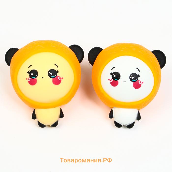 Антистресс игрушка «Панда», мялка с пастой, МИКС