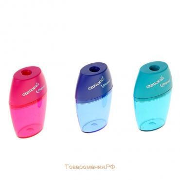 Точилка 1 отверстие с контейнером Maped Shaker, микс