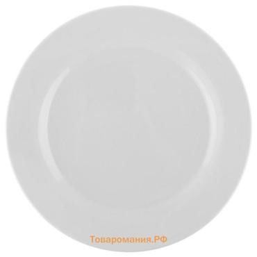 Тарелка пирожковая с утолщённым краем  White Label, d=15 см, фарфор, белая