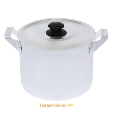 Кастрюля алюминиевая, 2.5 л, металлическая крышка