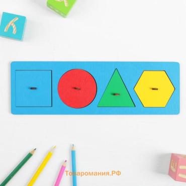 Рамка - вкладыш «Учим фигуры», МИКС