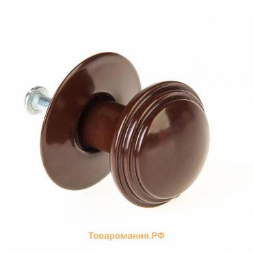 Ручка-кнопка РКК-15, коричневая