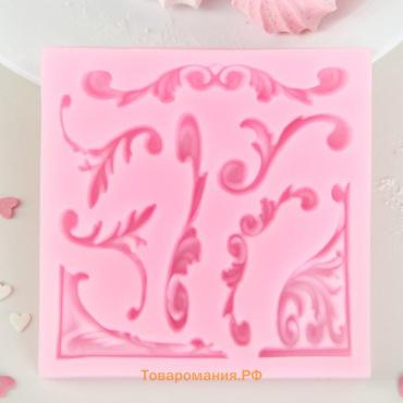Молд «Вензельный оттиск», 9.8×9.8 см, МИКС