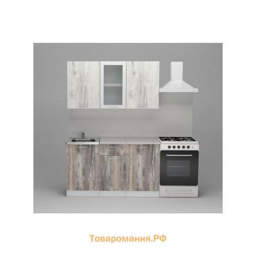 Кухонный гарнитур «Инна медиум», 1400×1570 мм, цвет пайн белый/пайн экзотик