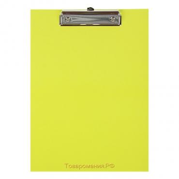 Планшет с зажимом А4, 2 мм, ErichKrause Neon, ламинированный картон, желтый¶