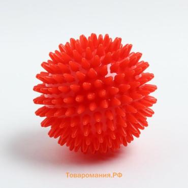 Мяч массажный, ø9 см, от 6 мес., красный