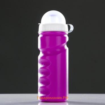 Бутылка для воды велосипедная, 550 мл, с поильником, 20.3 х 6.8 х 6.8 см, микс
